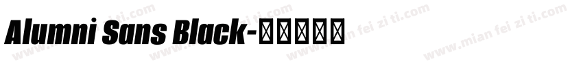 Alumni Sans Black字体转换